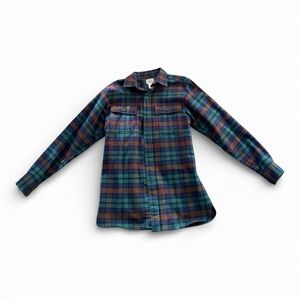 L.L. Bean Traditional Fit Plaid Shirt - Green and Brown